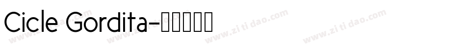 Cicle Gordita字体转换
